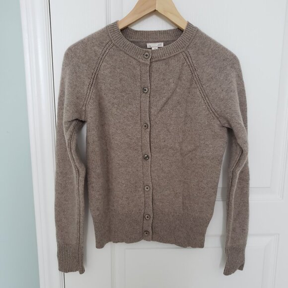 Gap 100% cashmere cardigan, beige, medium - Picture 1 of 3